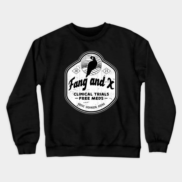 Fang and X Clinic Emblem Crewneck Sweatshirt by Lagelantee